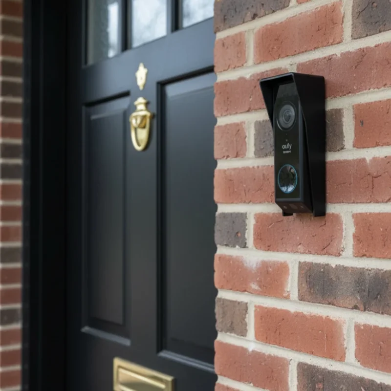 

Eufy E340 DoorbellDoorbell Rain Cover Ring Doorbell Anti-Glare Cover Steel Doorbell Weather-Blocking Cover Protection