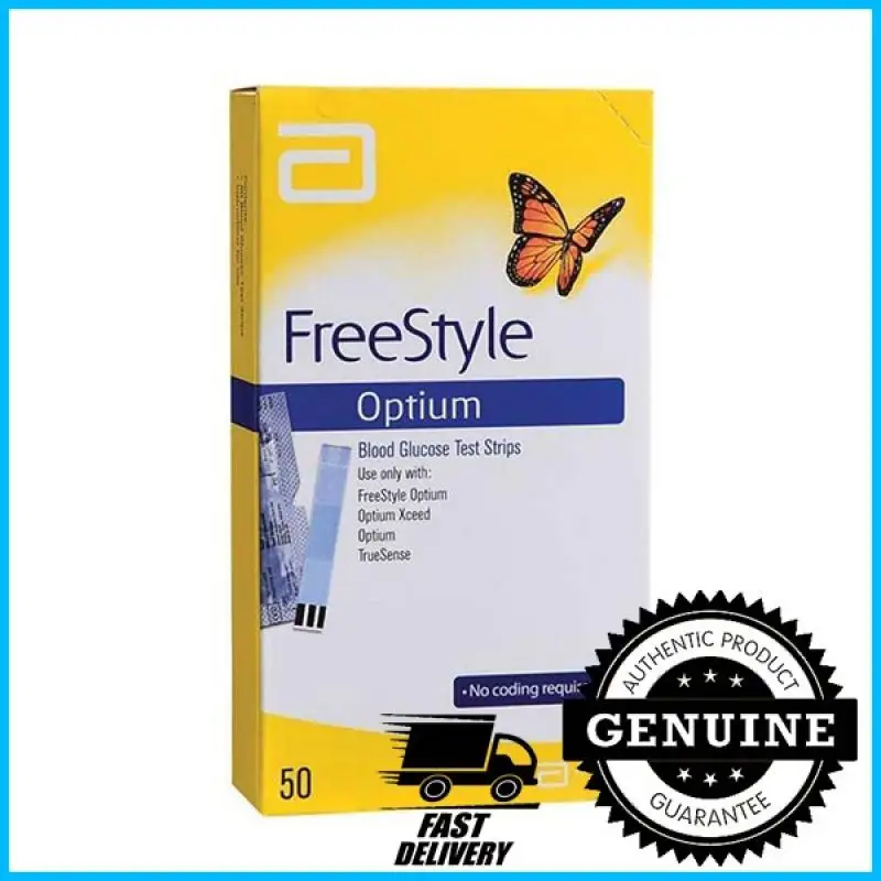 Abbott Freestyle Optium Blood Glucose Test Strips 50pcs (Exp:Latest)