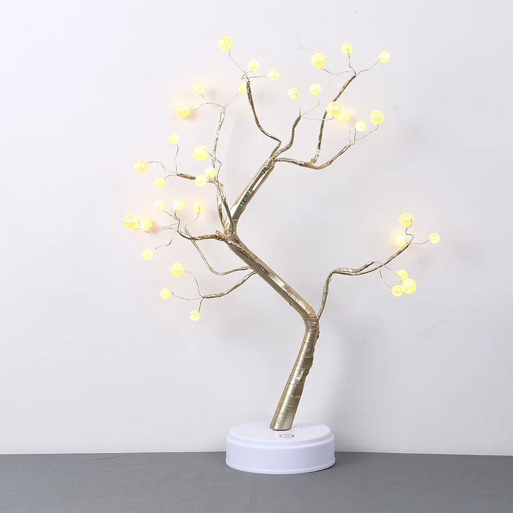 Small Night Light Led Neon Lamp Touch Switch Tree Shaped Decorative Light For Bedroom Home Party Festival Usb Or