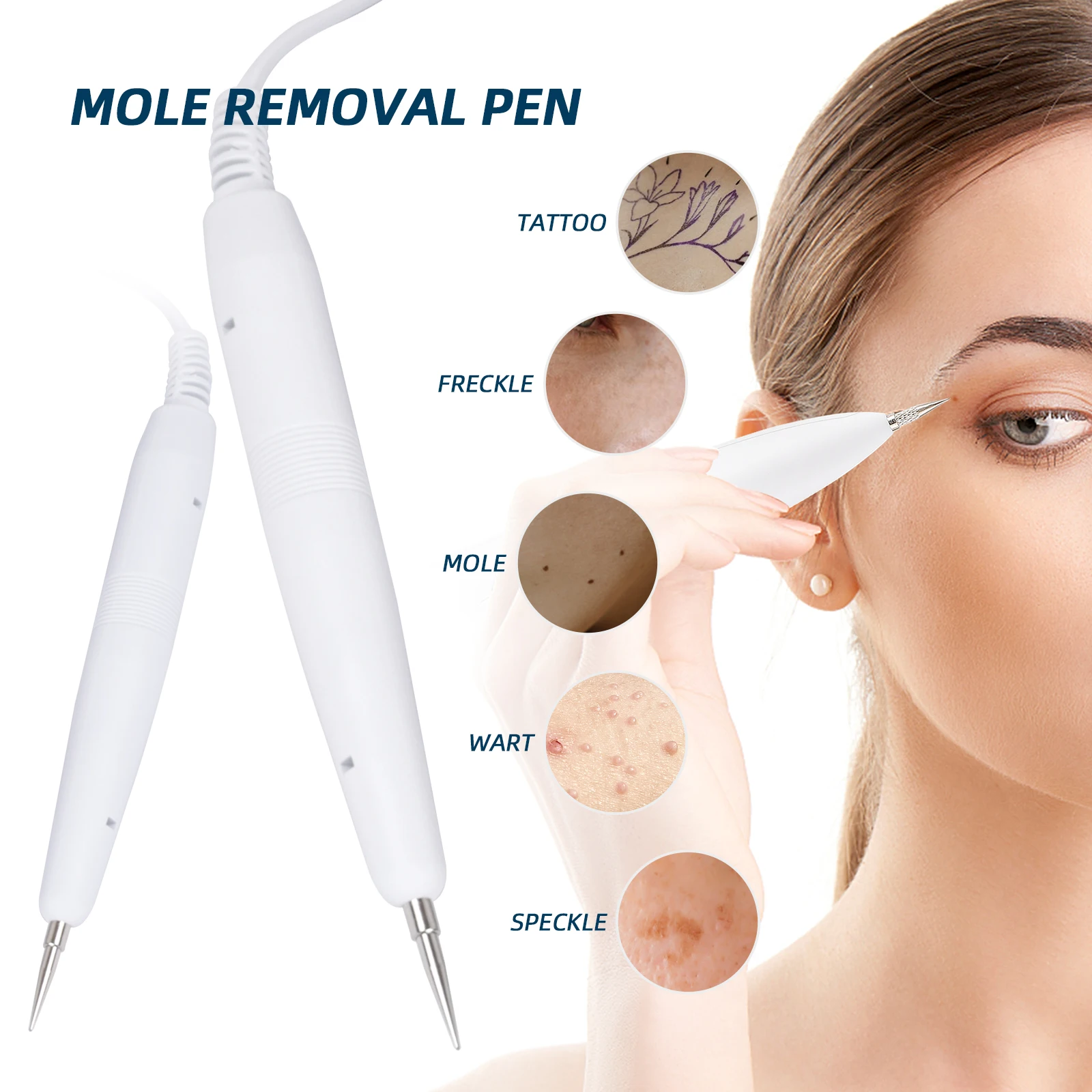 3 IN 1 Echografie Schoonheid Machine Ultrasone Gezicht Lifting Oogmassage Schoonheid Apparaat Huidverzorging Poriën Reiniging Facial SPA Massager