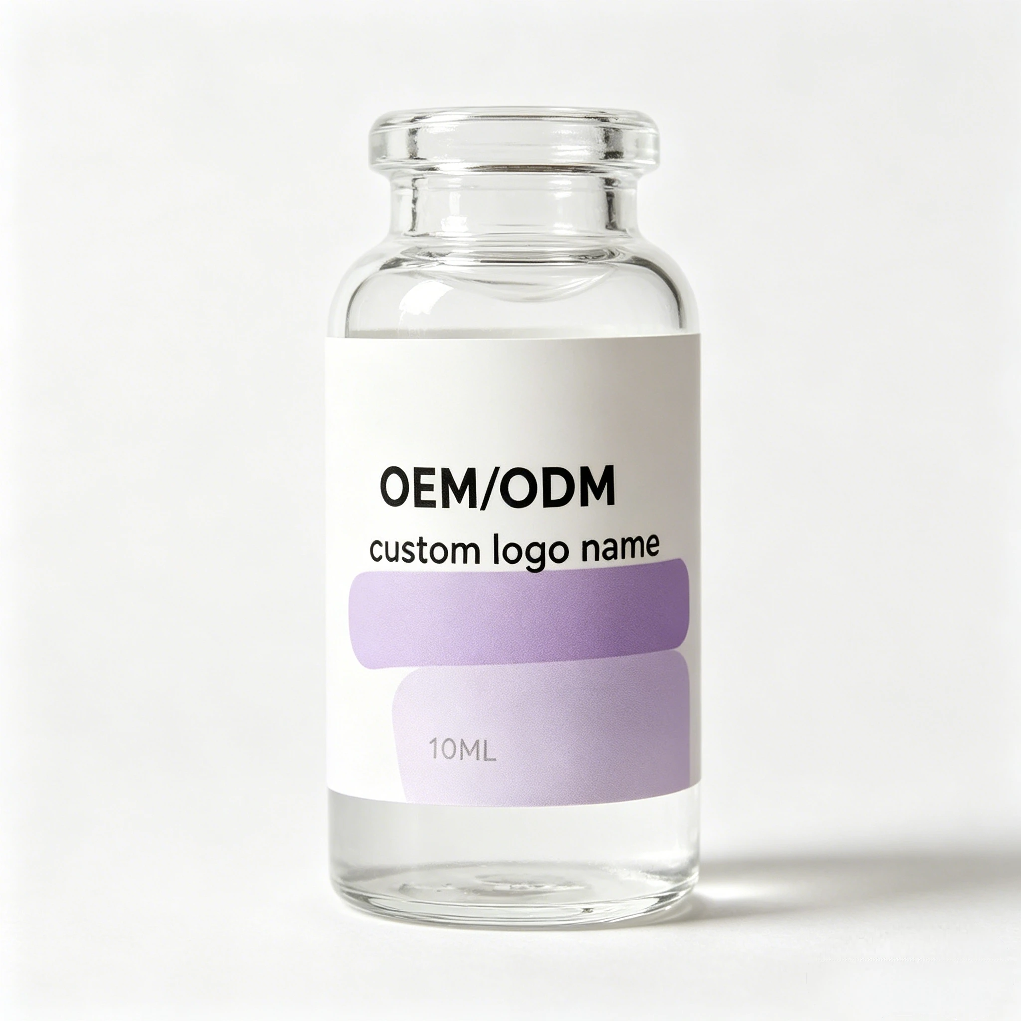 High Quality Printed PP Waterproof Peptide Stickers, Custom Small Labels for Cosmetic Glass Vial Packaging