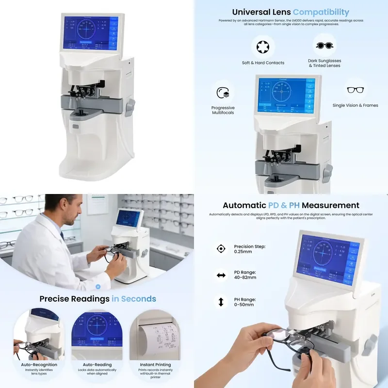 for Aster Optical LM-300 Automatic Digital Lensmeter Optometry Instrument Focimeter Mirror Measuring Device Hot-selling