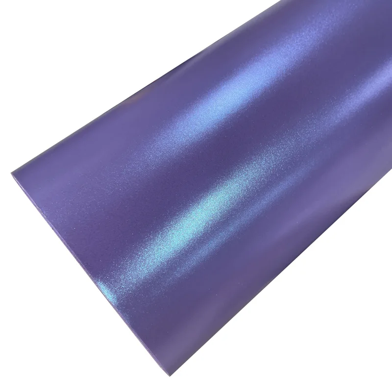 Satin Glacier Lavendelblau Vinylfolie Auto-Wrap-Folie mit Luftkanälen Lila-Blau Farbwechsel Selbstklebende Aufkleberrolle – Detail 3