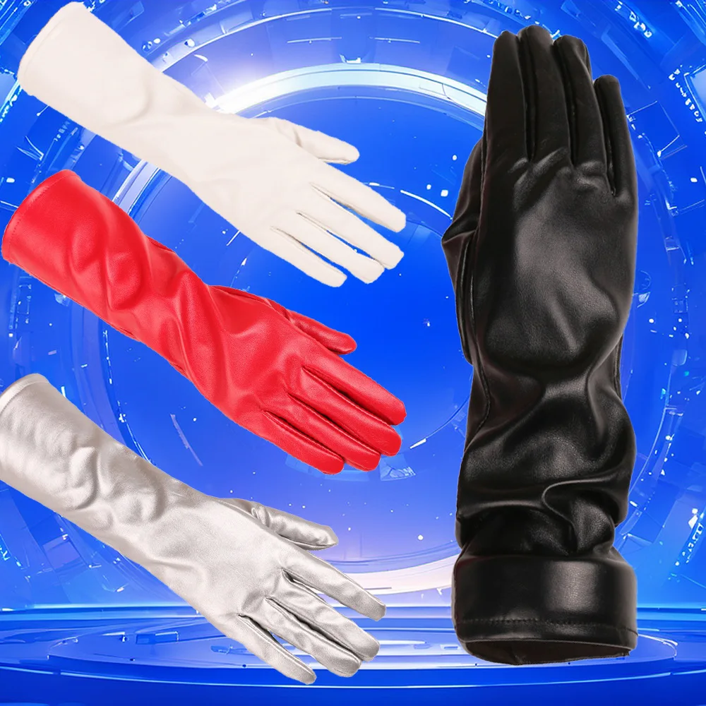 Womens Long Gloves 34 cm Tight Fit Long Length Long Sleeve Stage Performance Spring Summer