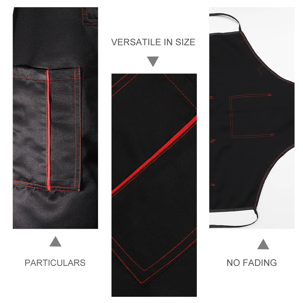 

Professional Hairdresser Apron Salon Work Clothes Waterproof Black Stylist Uniforms 3 Pockets For Tools All Shapes Family Use