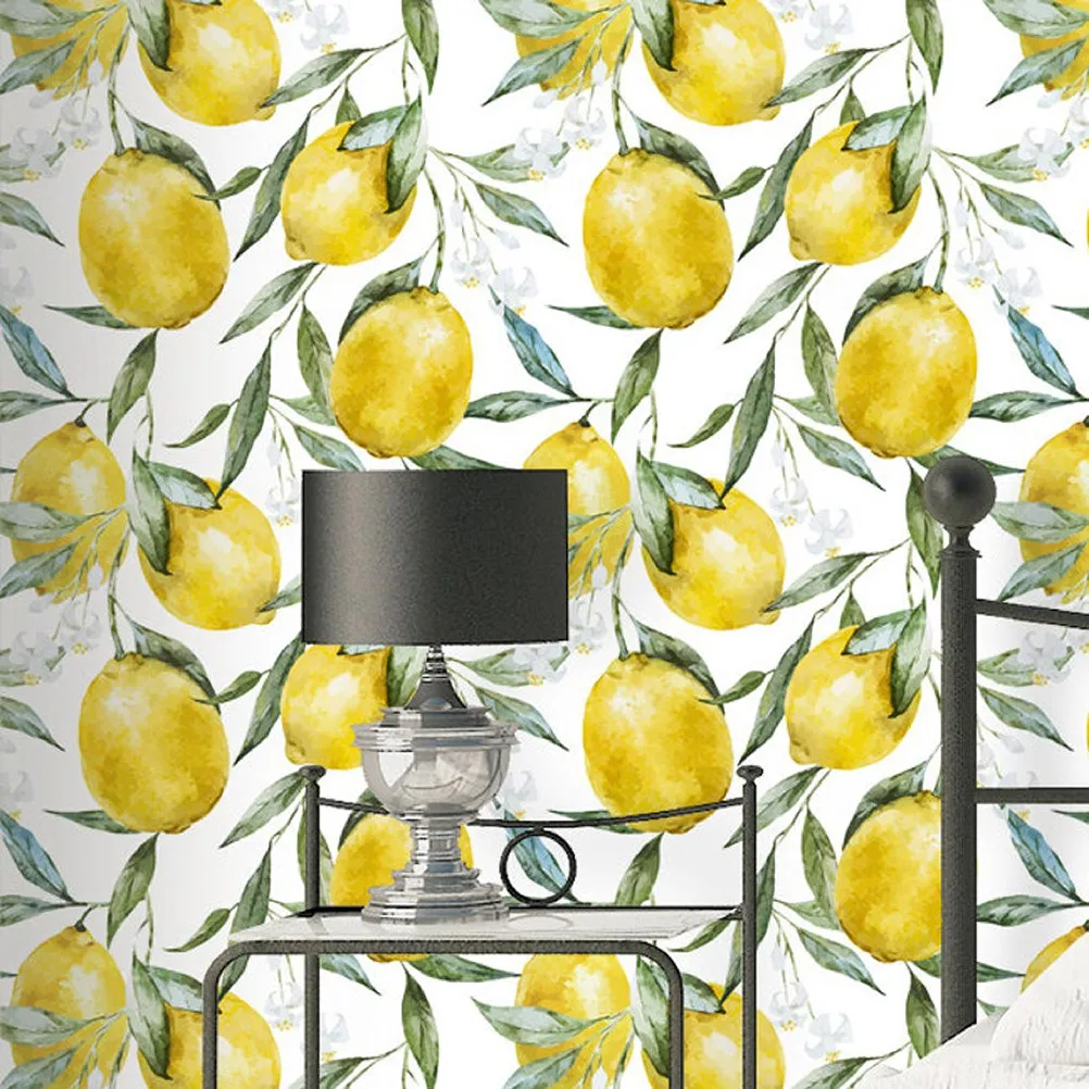 flower-fruit-wallpaper-self-adhesive-wall-stickers-smooth-sticky-decor-nursery-tv-background-removable-plants-art