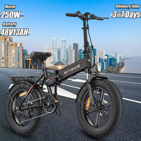 ENGWE EP-2 Boost Folding Electric Bicycle 250W Motor 48V 13Ah Lithium Battery EBike 20*4 Inch Fat Tire All terrain Electric Bike