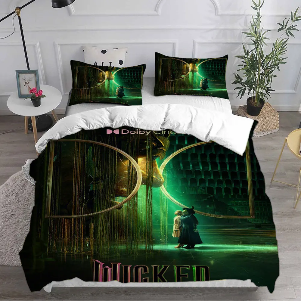 Movie Wicked Witch Bedding Sets Comforter Bed Cover Duvet Cover Pillow Case 2-3 Pieces Sets Bedroom Home Decoration