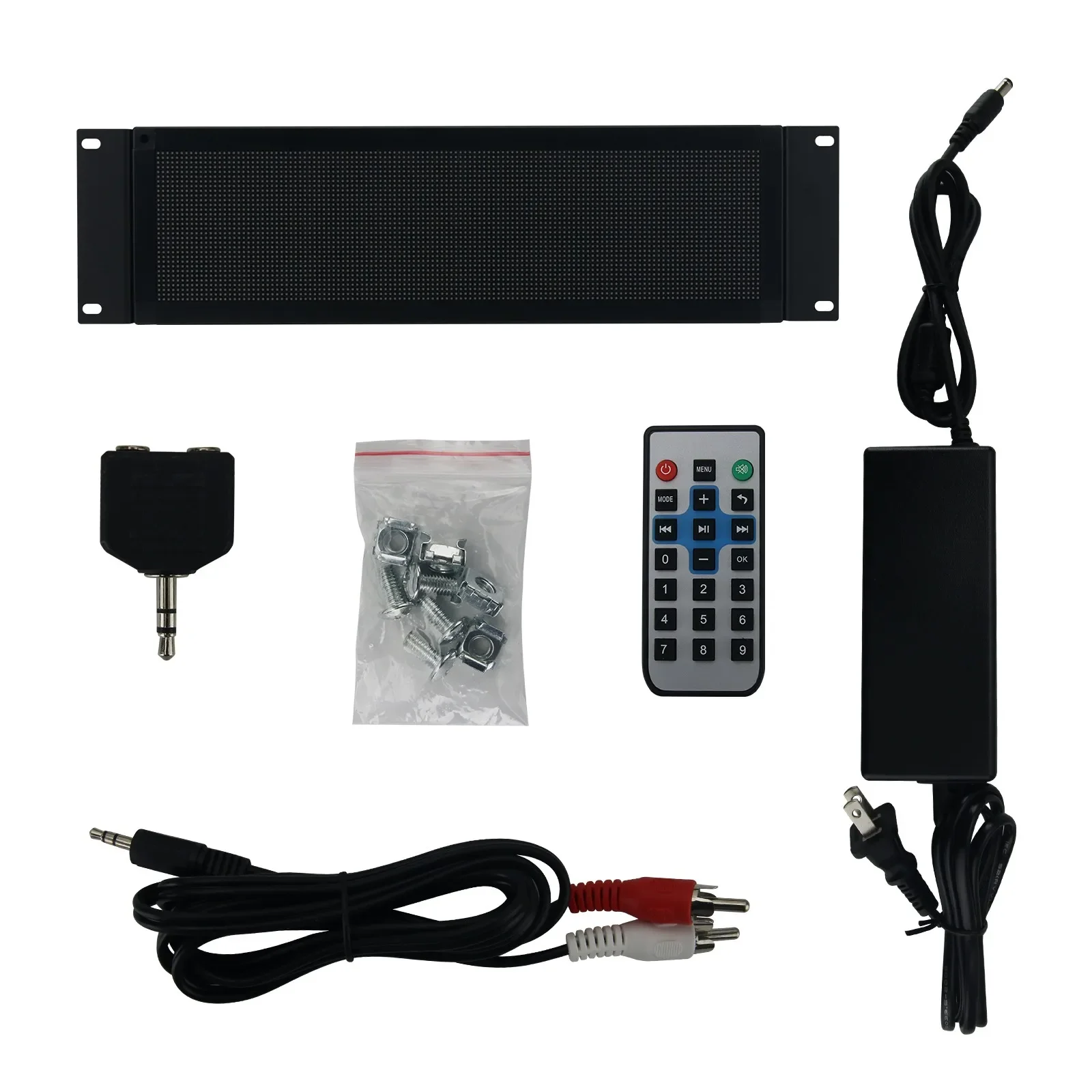 

AS1000 Professional Full Color Music Spectrum Display Rhythm Light Dedicated for 2P3 3U Cabinet with Mounting Bracket