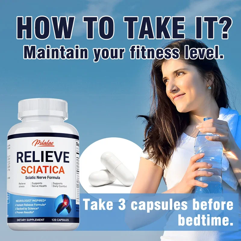 Relieve Sciatica - Relieve Pain, Improve Flexibility, Support Nerve and Joint Health, Relax Muscles