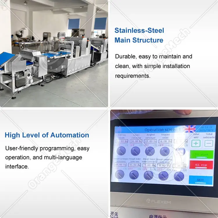 Automated Pizza Dough Machine Frozen Pizza Production Line Automatic Pizza Former