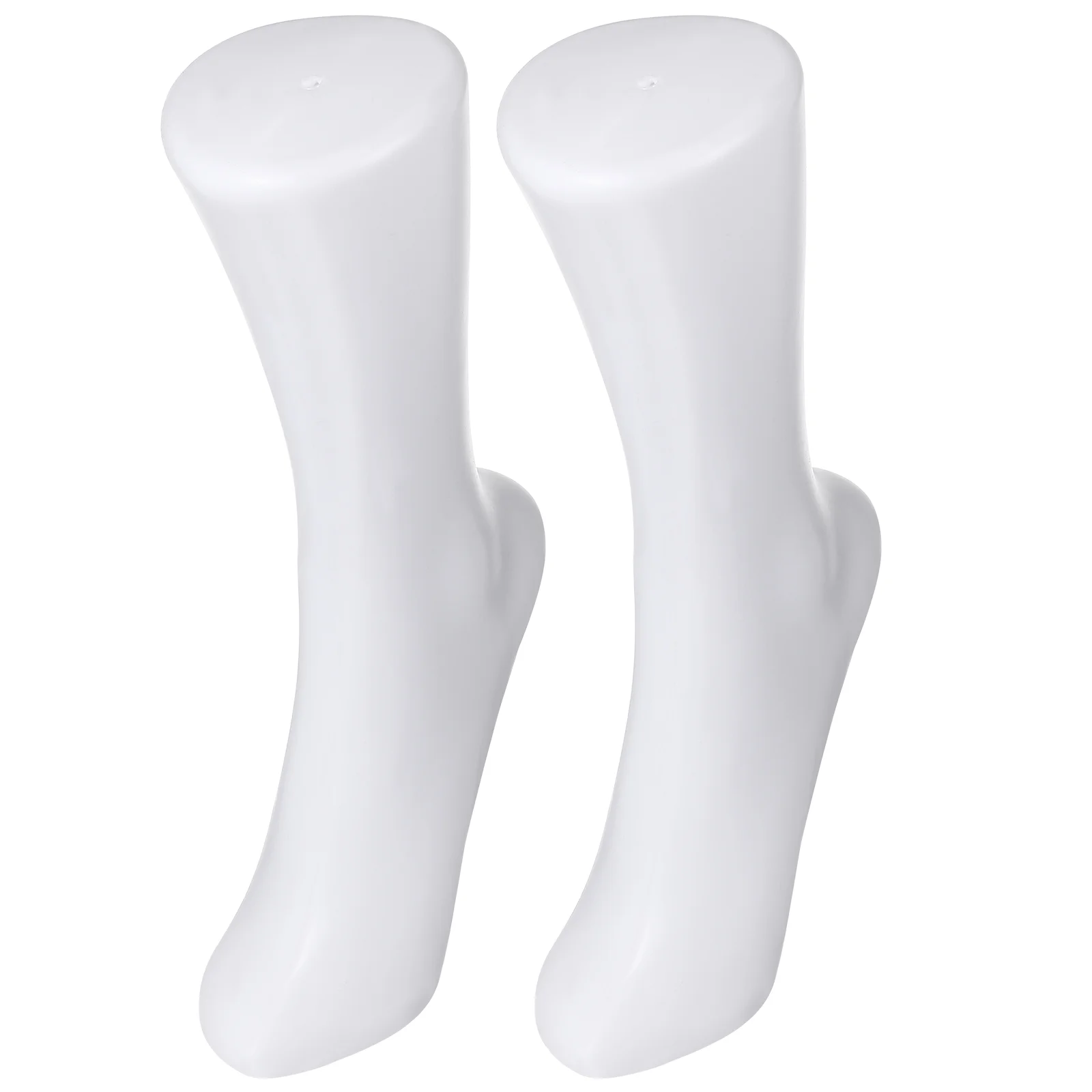 

2 Pcs Bracelet Display Stand Women's Socks Leg Model Props Prosthetic Foot Blockers White Holder Fake Baby