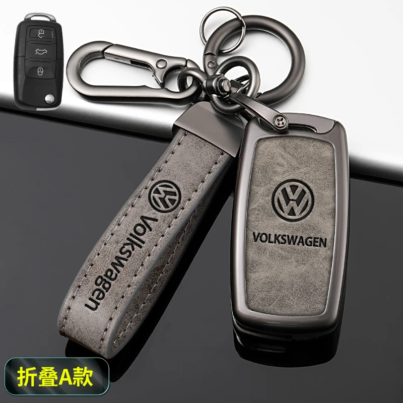 Car Key Case Cover Fob For VW Volkswagen Polo Tiguan MK2 Passat B5 B6 B7 Golf 4 5 6 7 MK6 MK7 Jetta Lavida Keychain Accessories