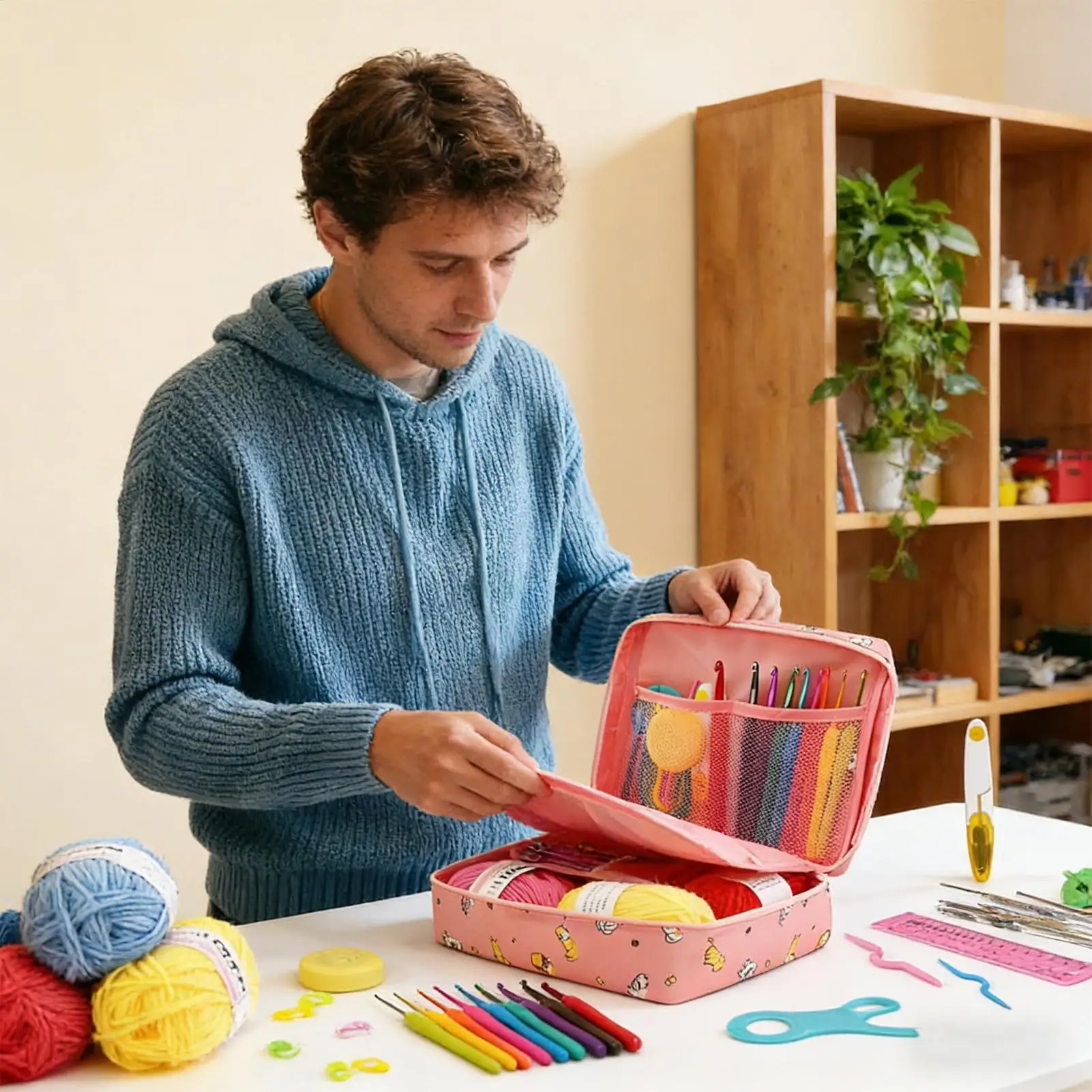 

Beginner Crochet Kit Handmade Crafting Set Crochet Starter Kit For Adults Art Teachers Classroom Projects Holiday DIY