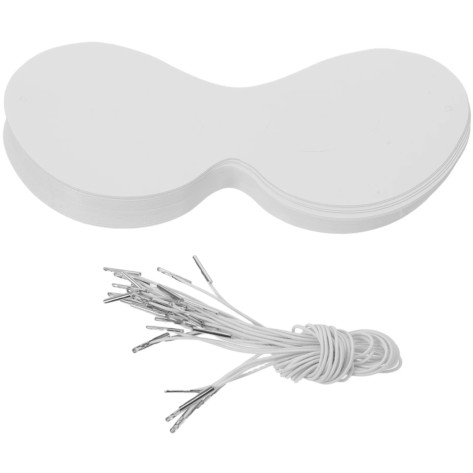 

40Pcs Blank Paper Masks for Kids DIY Paintable White Half Face Masquerade Party Craft Educational Artistic Expression