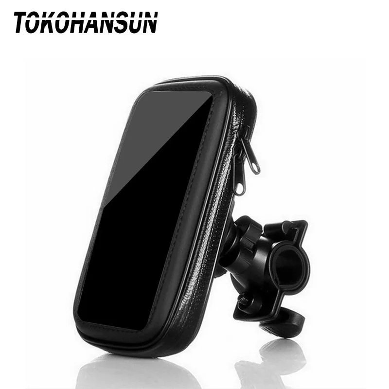 Bike Motor Phone Holder Waterproof Phone Bag Pouch Cases Motorcycle Bicycle Handlebar Cellphones GPS Stand for iPhoneX 8