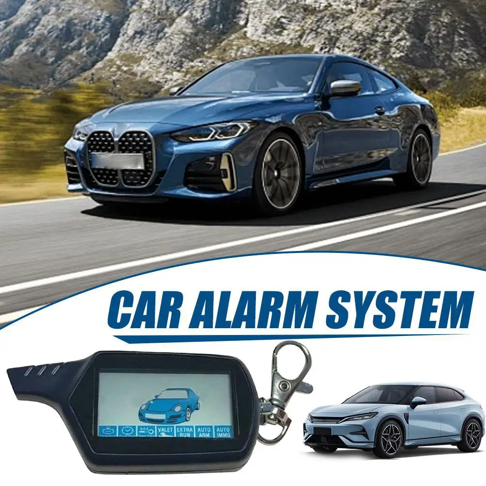 LCD مفتاح التحكم عن بعد أمن السيارة اتجاهين نظام إنذار السيارة ل Twage StarLine B9 للمركبة الروسية X9I2 #3
