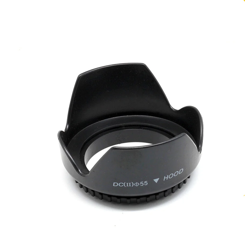 

55Mm Lens Hood Universal Professional Dslr Camera Hood for Olympus Prevents Glare and