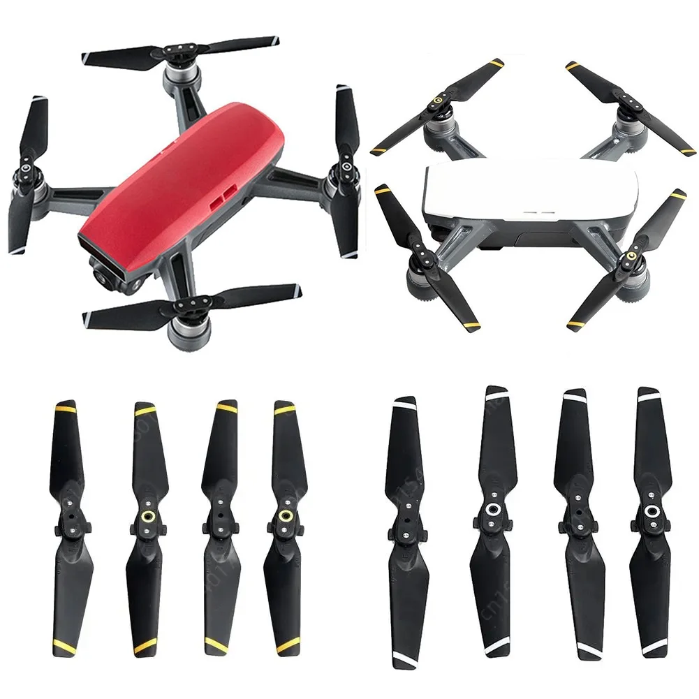 8pcs for DJI Spark Propeller Quick-release Folding Carbon Fiber Blades Propeller for DJI Spark Drone Replacement Prop Spare Part