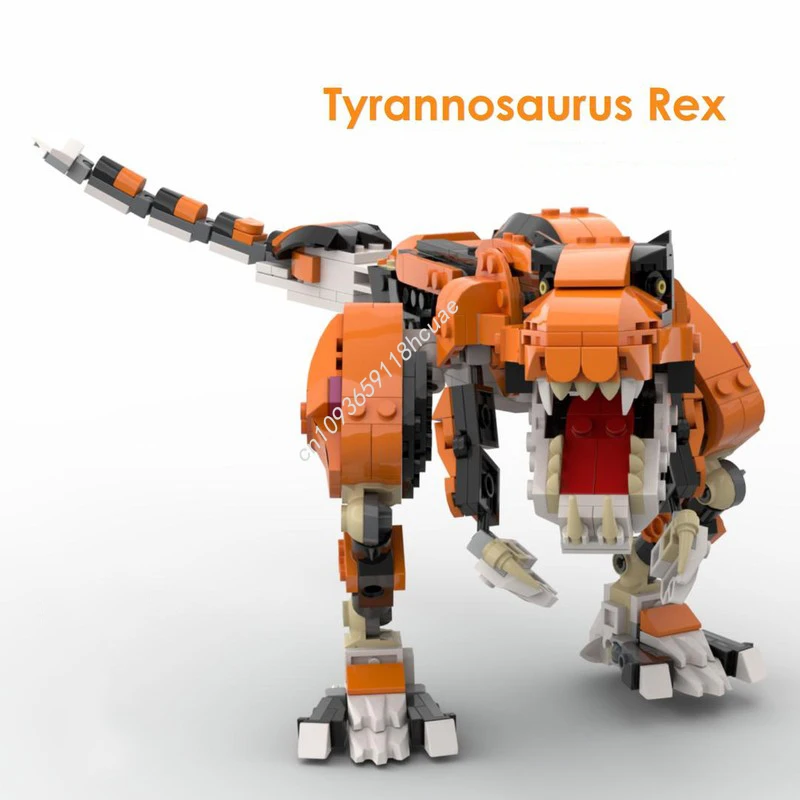 

494pcs MOC Tyrannosaurus Rex nan Building Blocks Christmas Gift Architecture Causation-based cognitive toys Unique Birthday