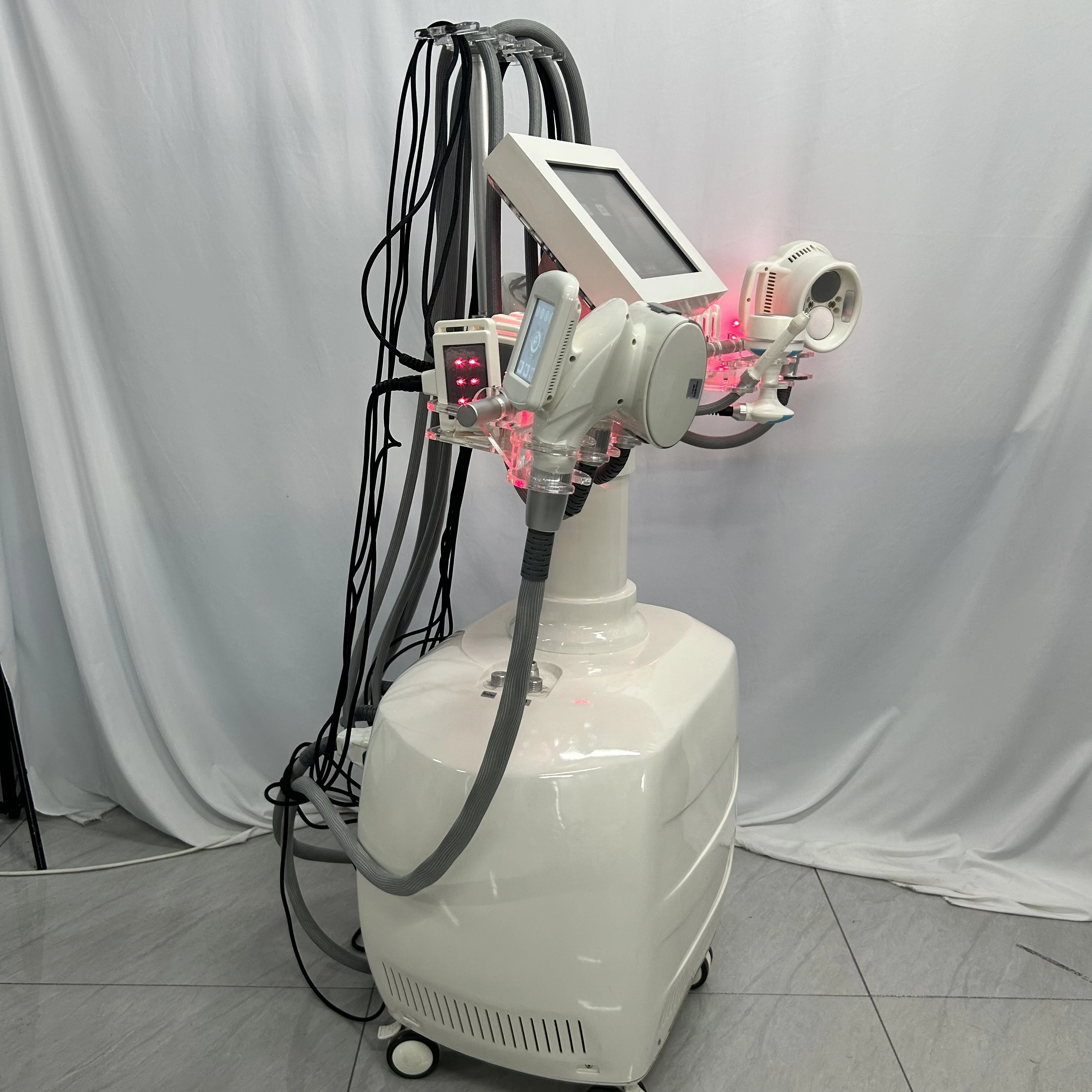 V10 Multifunctional VELABODY Shape Body Slimming Cavitation Cellulite Fat Removal Vacuum Roller Eye care Weight loss machine