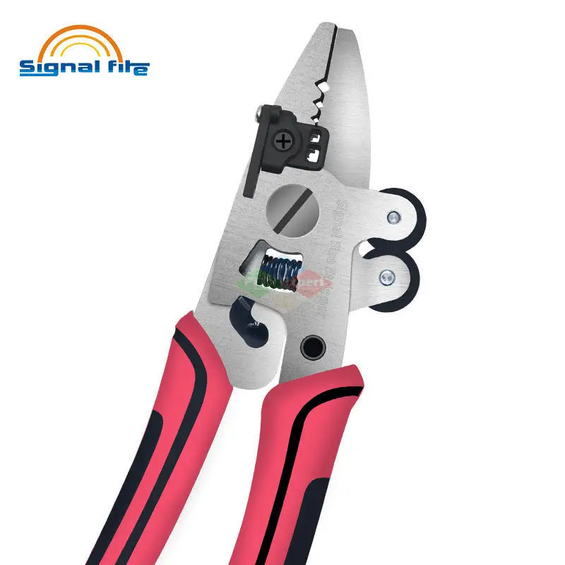 Signal Fire New 9 in 1 Optical Fiber Stripper Optic Miller Scissors Wire Pliers ZSQ-09 Free Shipping