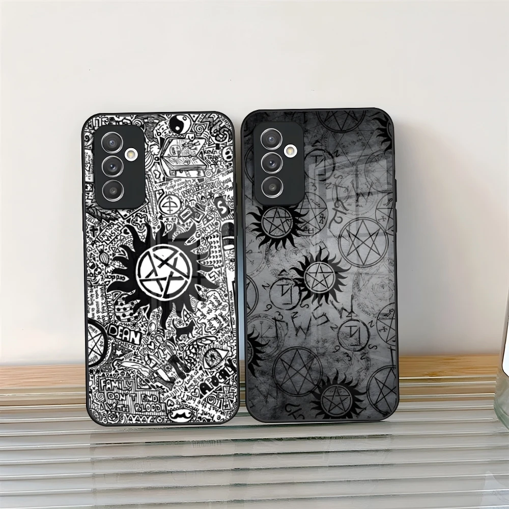 

Стеклянный чехол для телефона «Сверхъестественное» для Samsung Galaxy S24 S25 S21 S22 S20 S23 Ultra Fe Plus A34 A54 A24 A16 A52 M54 Cover