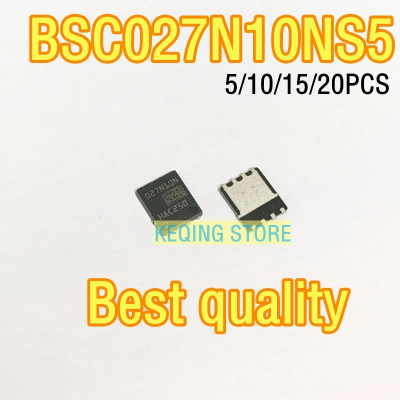 5/10/15/20PCS BSC027N10NS5 027N10N Field Effect Transistor (MOSFET) BSC027N10NS5 TDSON-8