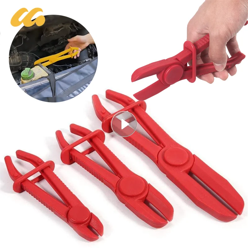 3PCS/Set Car Flexible Hose Clamps Pliers Kit Hose Clamp Sealing Brake Fuel Line Cut Off Clamp Car Water Pipe Repair Fix Tools