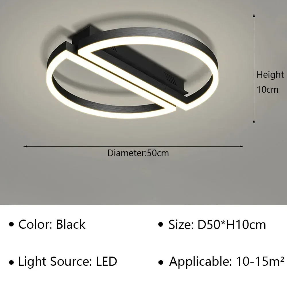 Modern LED Ceiling Lamp Industrial Style Chandelier for Living Dining Room Bedroom Home Decortion Indoor Lighting Fixture Luster