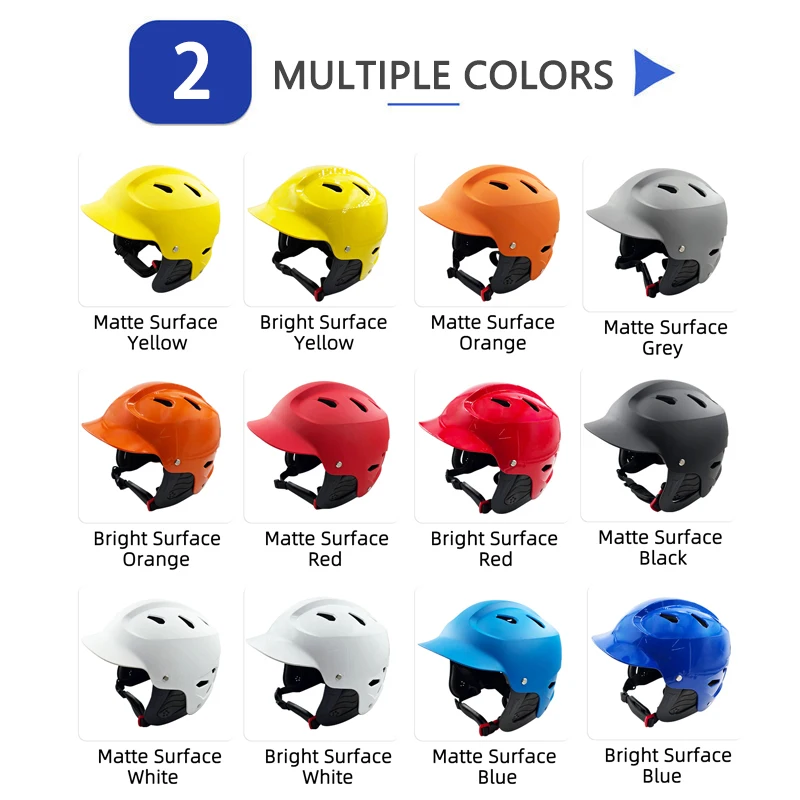 Adjustable Water SportsSafety Helmet for Kayaking Water Skiing Canoeing 12 Colors Protect Your Head While 2024 New design