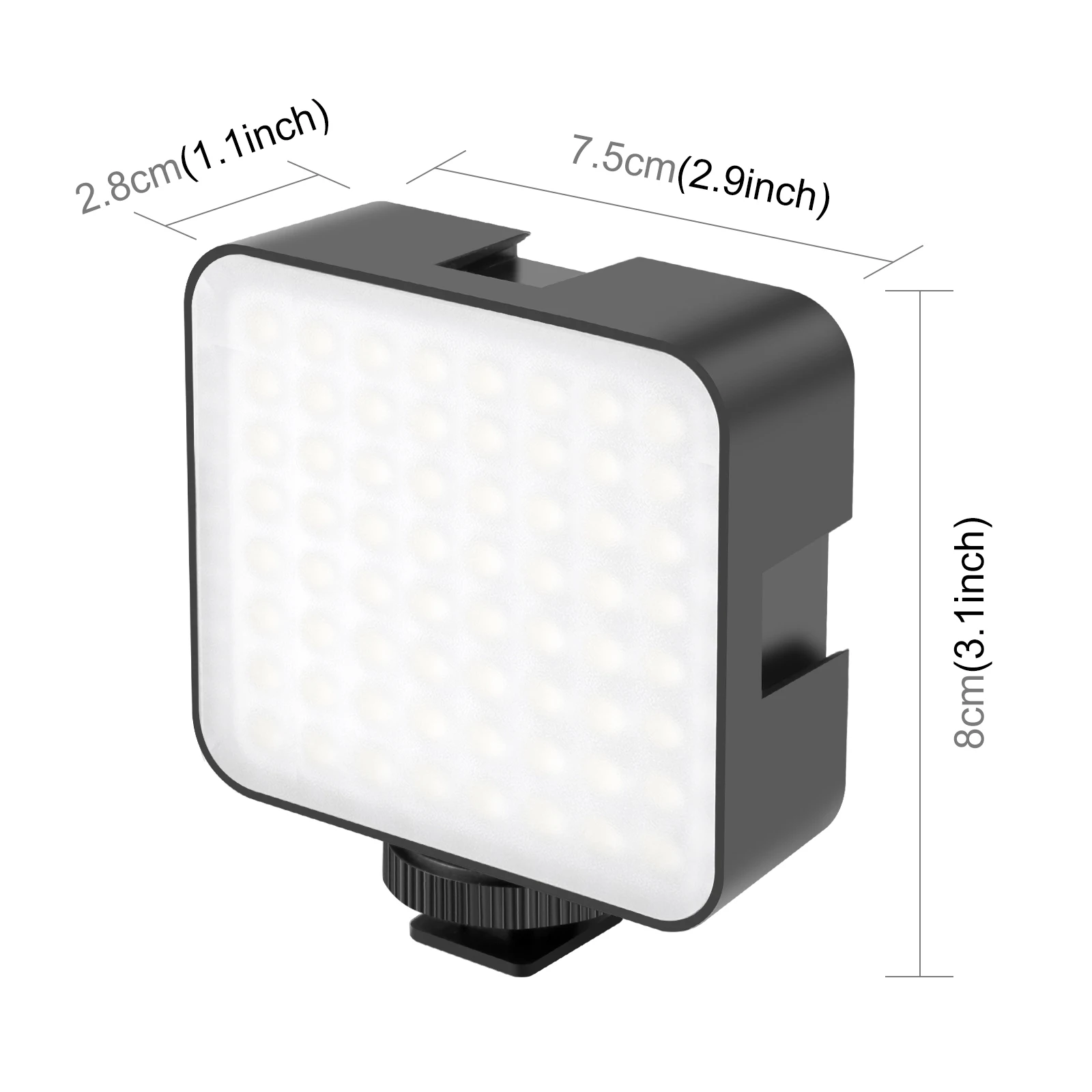PULUZ 64LED 5W Video Splicing Fill Light for Camera / Video Camcorder 6000-6500K Soft White Light 800LM Brightness Fill Light