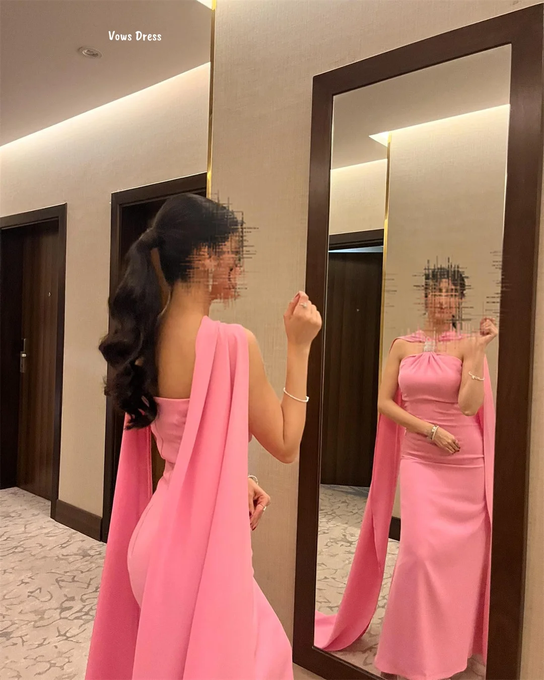 Vows ruban Robe de soirée sur mesure femmes Robe de soirée femme queue de poisson jupe robes de soirée robes de bal 2025 bustier tubulaire