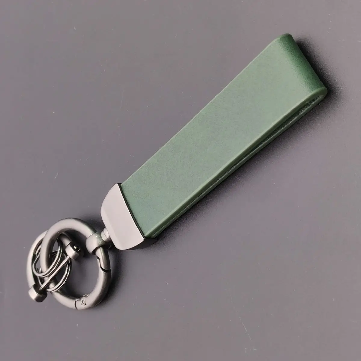 Embossed Custom Keychain Pendant Personalized Key Ring Anti Loss Color Changing Key Chan Ring Leather Printable Car Gift