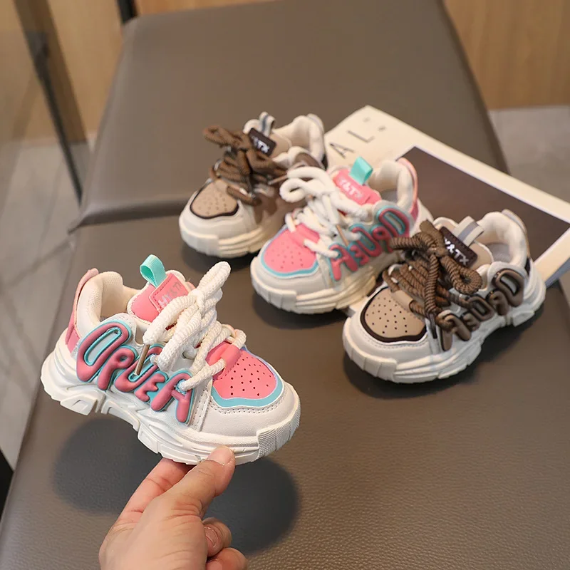 

Модная детская обувь на платформе, повседневная спортивная обувь для мальчиков и девочек, нескользящие повседневные дышащие кроссовки для малышей, стильные