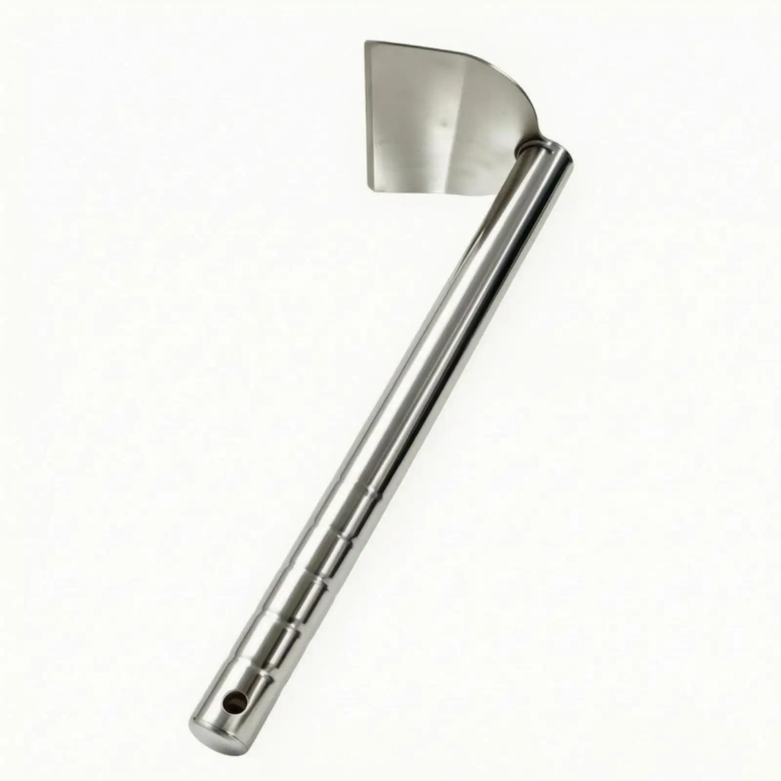 Stainless Steel Outdoor Soil Rake Hand Hoe Gardening Weeding Tool with Non Slip Handle for Planting Digging Yard Work
