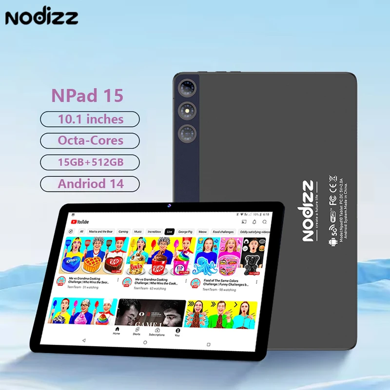 

Android 10.1 Inch Tablet Pc Google Play Octa Core Dual Cameras Dual SIM 4G Phone Call Tablets Bluetooth Wifi 12GB+ 512GB ROM