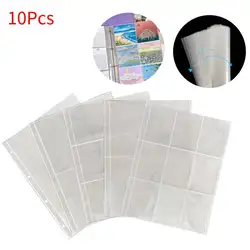 10Pcs A4 4 Holes Clear Ring Binder Refill Sleeve  Photocards Notebook Photo Album Card Page Entertainment hot sale