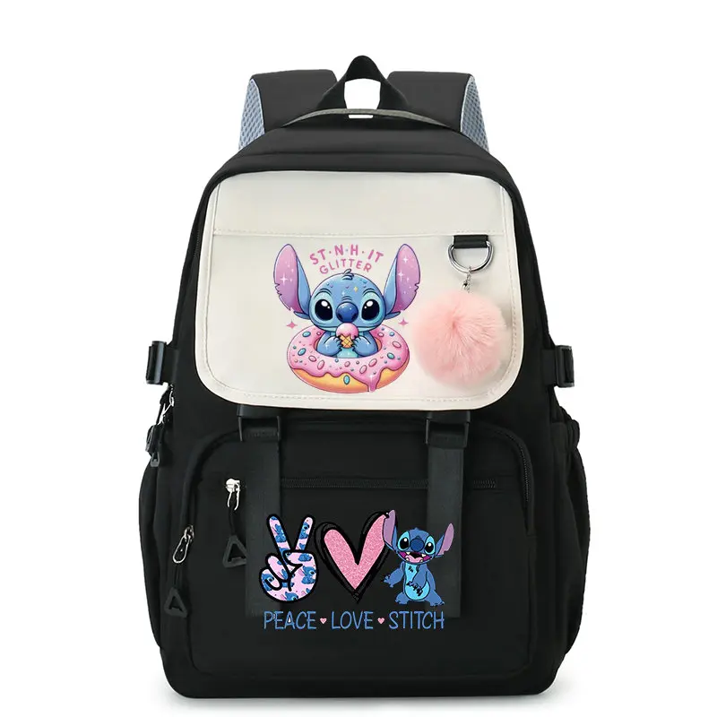 Stitch School Backpack Children School Bags Girls Daypack Kids Adolescent Bags Kawaii Waterproof Large Capacity Backpack