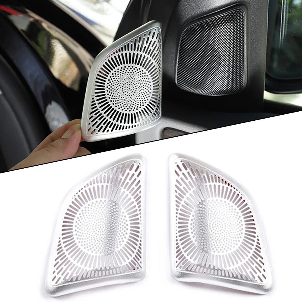 Alloy Tweeter Speaker Cover Car Audio Cover Trim Door Loudspeaker Cover Trim For Mercedes For GLE For GLS For W167 X167 20-22