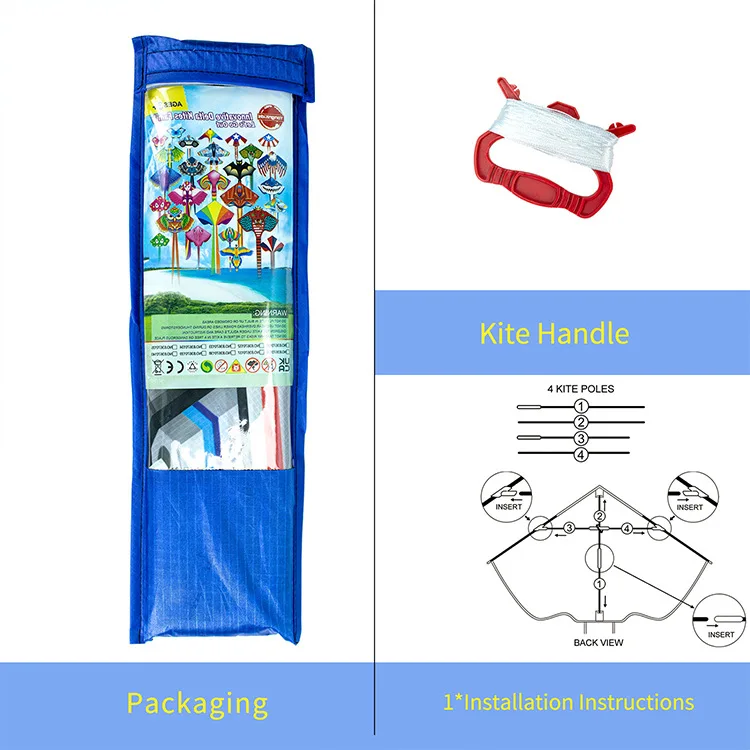 Cometa pastizales cometa brisa para volar niños adultos mariposa cola larga cometas cuerda guinga diversión al aire libre juego deportivo Juguetes