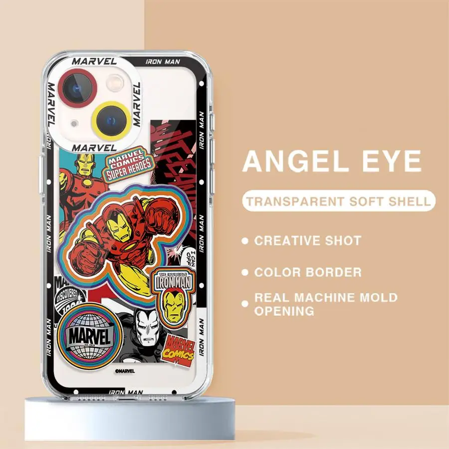 Funda de teléfono de superhéroe de Marvel para Honor, X7b, X8, X9b, X8a, X8b, X9a, 90 Lite, 4G, 5G, copa de TPU suave transparente