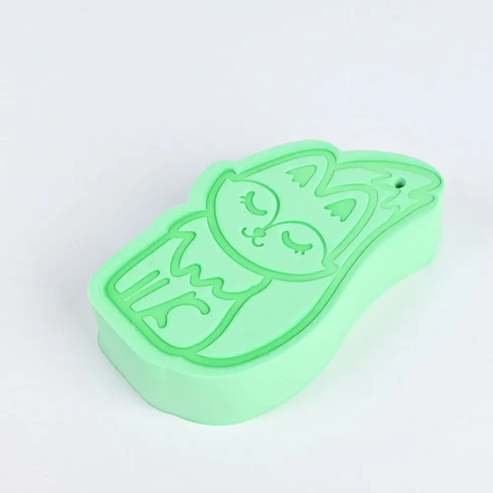

4Pcs Kids Bath Sponge Fox Pattern Exfoliating Body Scrubber Soft Gentle Shower Pouf for Infant Baby Bath Time Essentials