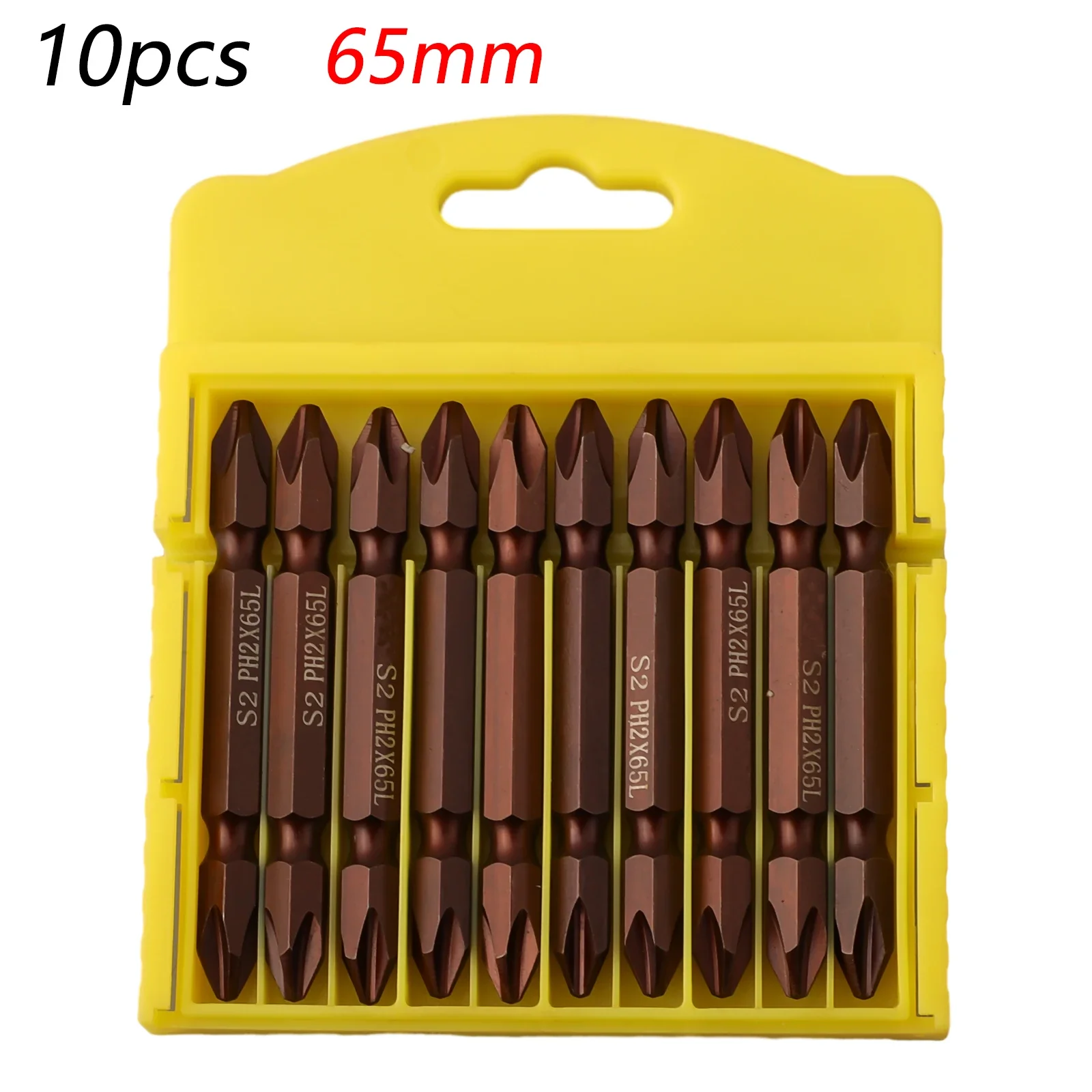 

1pc Ph2 Magnetic Screwdriver Bit Antislip Electric Impact Cross Double Ended Screwdriver Bits Set Quick Release 1/4" Hex Shank