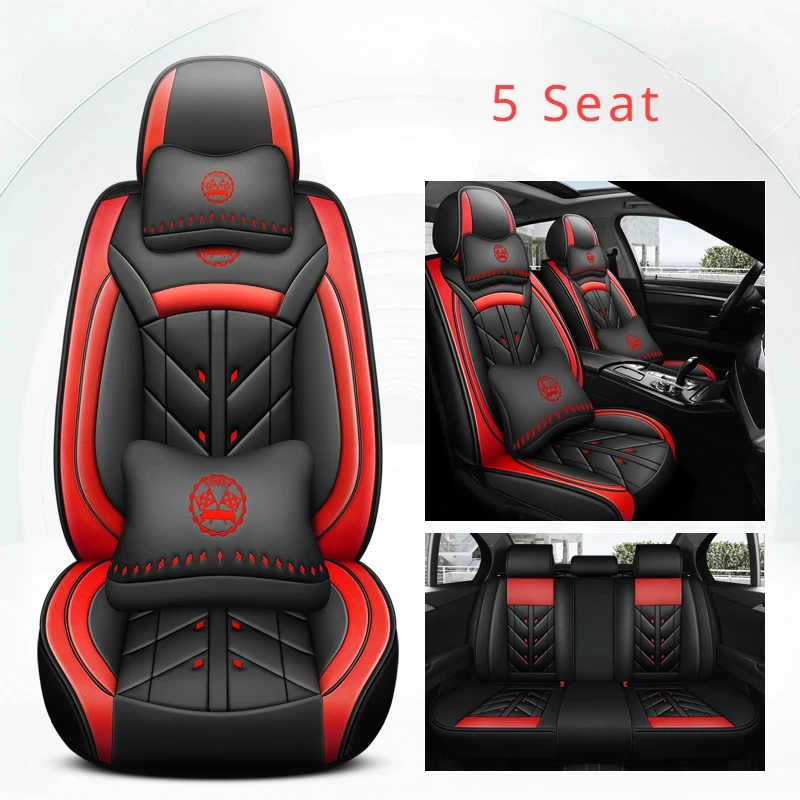 

WZBWZX Universal leather Car Seat Cover for Volkswagen All Models polo golf tiguan touran jetta CC beetle Car-Styling