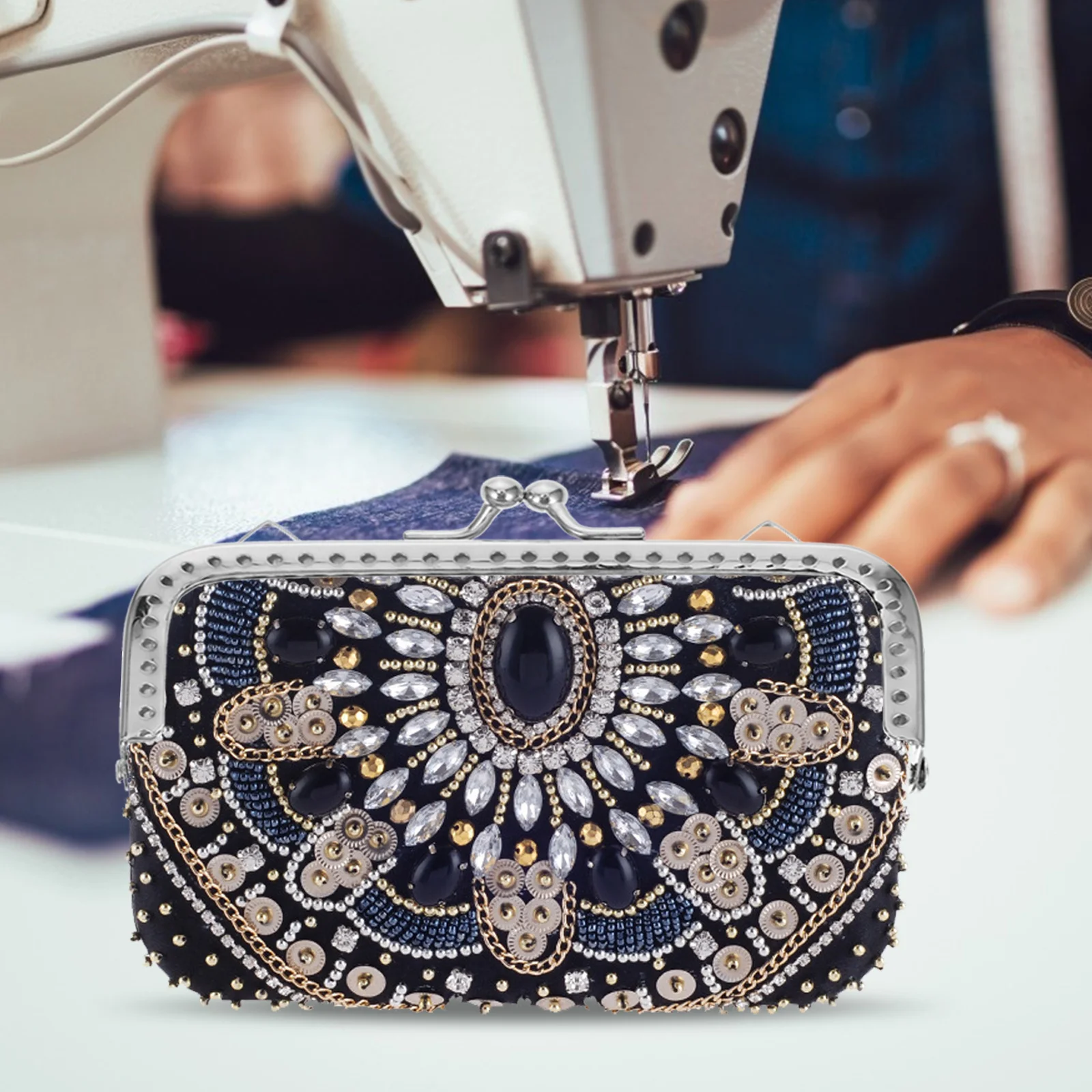 

6Pcs DIY Handbag Handles Metal Purse Clasp Frames Replacement for Craft Bag Making Lightweight Durable Practical Accessories