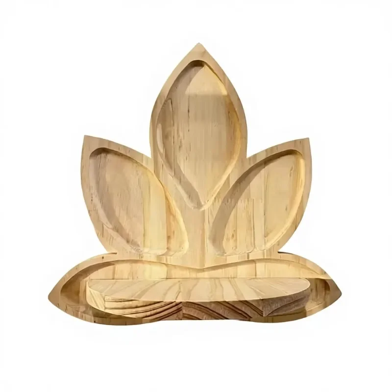 New wall-mounted lotus-shaped durable storage rack for family living rooms