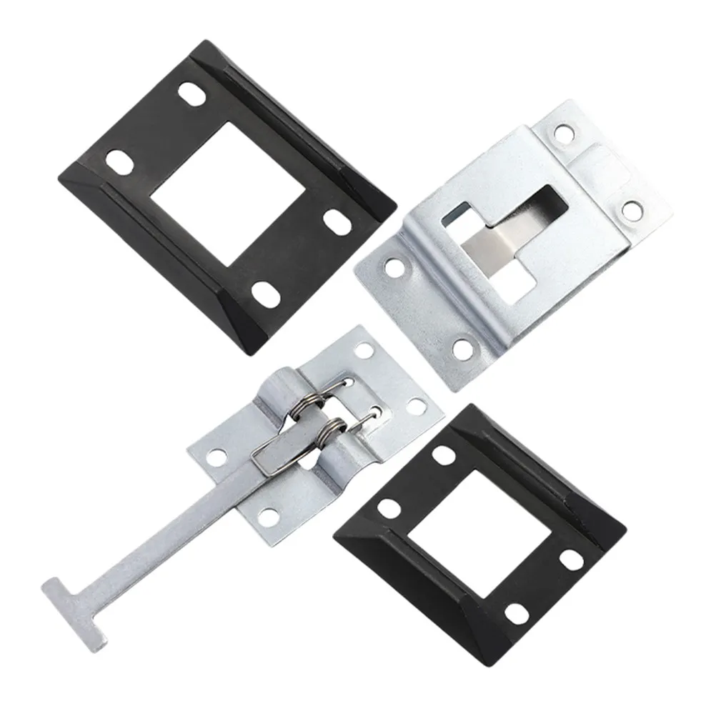 

2Sets Solid Metal Trailer Door Latch for Truck Container Secure Strong Adhesive Force Easy Install No Tools Needed