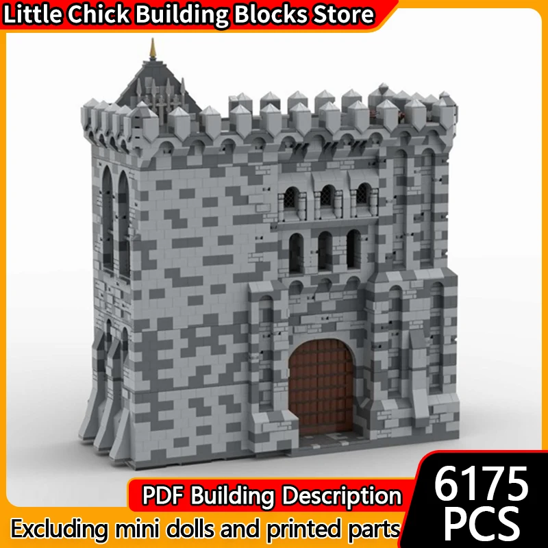 

Medieval Castle Model MOC Building Bricks Palace Gatehouse Modular Technology Children Holiday Gifts Assemble Toys Suit