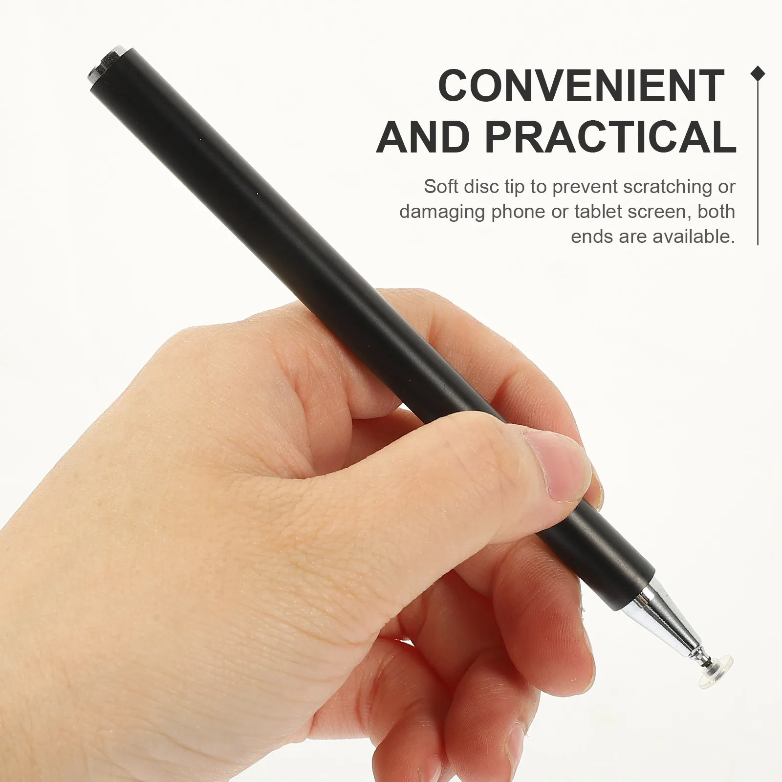 Capacitive Stylus Pen Dual-End Design Scratch-Free Screen Protection Natural Feel Precision Control for Drawing Office Study